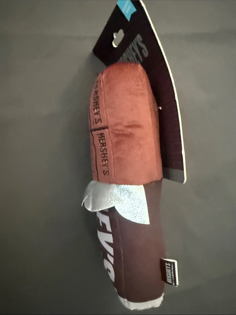 Hershey’s Brown Chocolate Bar Plush Dog Toy squeaker inside
